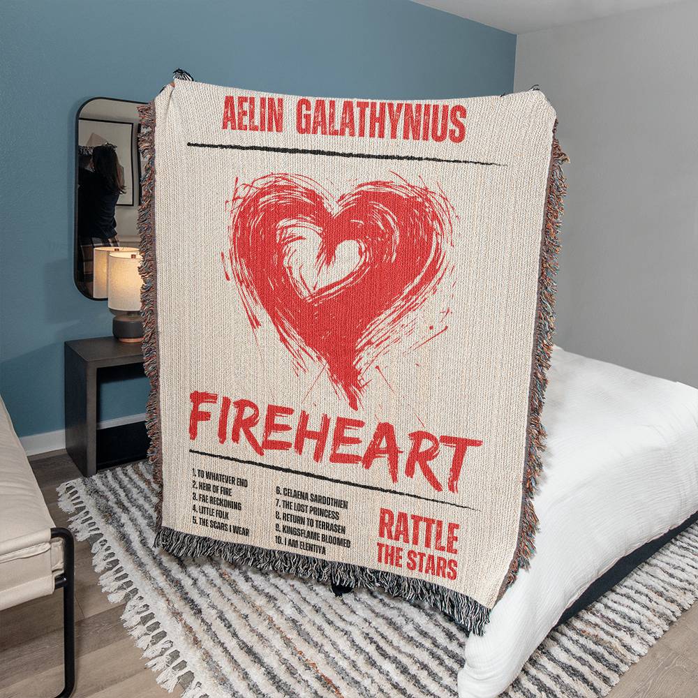 Aelin Galathynius Blanket, Bookish Blanket, Fireheart Blanket, Birthday Gift for Best Friend, Book Lover Home Decor, Velaris Blanket