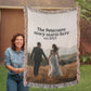 Custom Photo Woven Blanket – Personalized Wedding Anniversary Throw, Cotton Tapestry Blanket with Picture, Custom Couples Gift, Memorial Gift