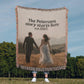Custom Photo Woven Blanket – Personalized Wedding Anniversary Throw, Cotton Tapestry Blanket with Picture, Custom Couples Gift, Memorial Gift