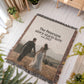 Custom Photo Woven Blanket – Personalized Wedding Anniversary Throw, Cotton Tapestry Blanket with Picture, Custom Couples Gift, Memorial Gift