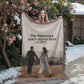 Custom Photo Woven Blanket – Personalized Wedding Anniversary Throw, Cotton Tapestry Blanket with Picture, Custom Couples Gift, Memorial Gift