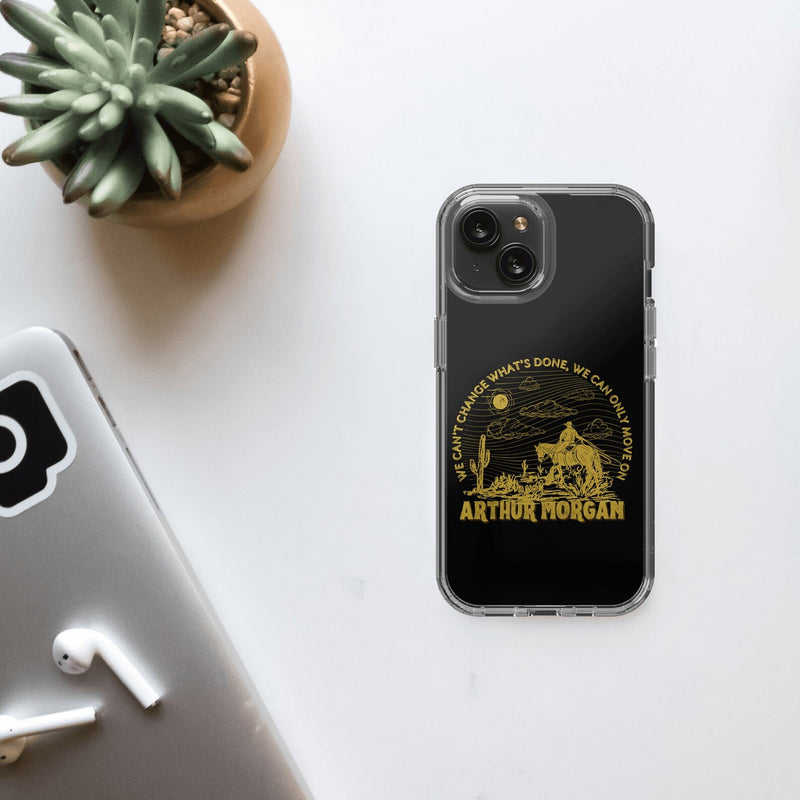 Arthur Morgan Clear iPhone 15 Plus Case, Gamer Gifts for Her, Rdr2 Video Game Gift Ideas, Video Game Lover Gift, Red Dead Redemption 2 Gift for Him