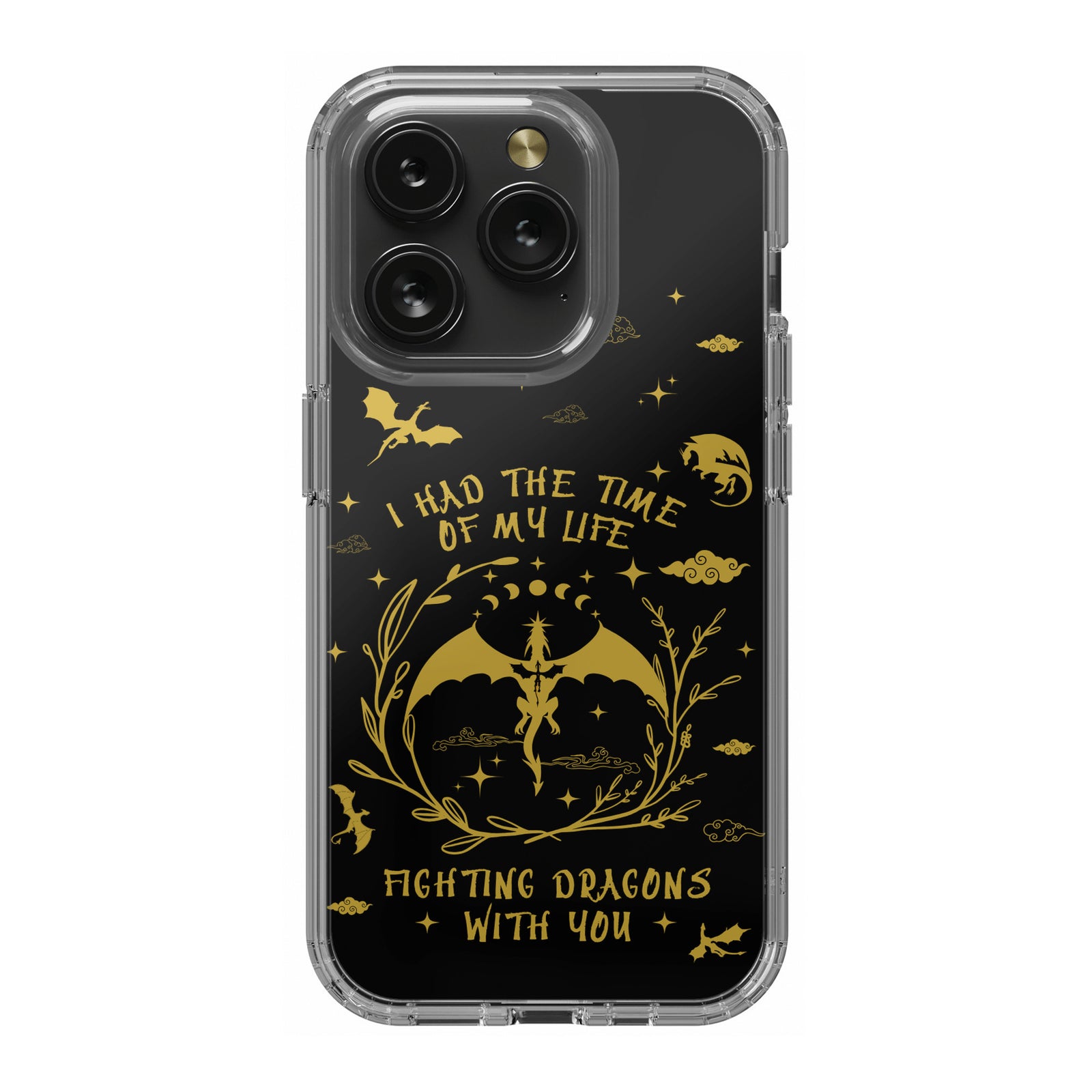 Book Lover Clear iPhone 15 Pro Case, Bookish Merch, Reader Gift Ideas For Her, Book Lover Gift, Bookdragon Phone Cases, Bookstagram Bookworm Gifts
