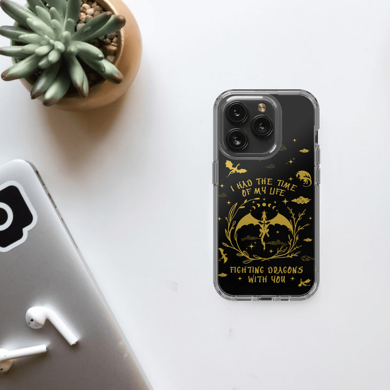 Book Lover Clear iPhone 15 Pro Case, Bookish Merch, Reader Gift Ideas For Her, Book Lover Gift, Bookdragon Phone Cases, Bookstagram Bookworm Gifts