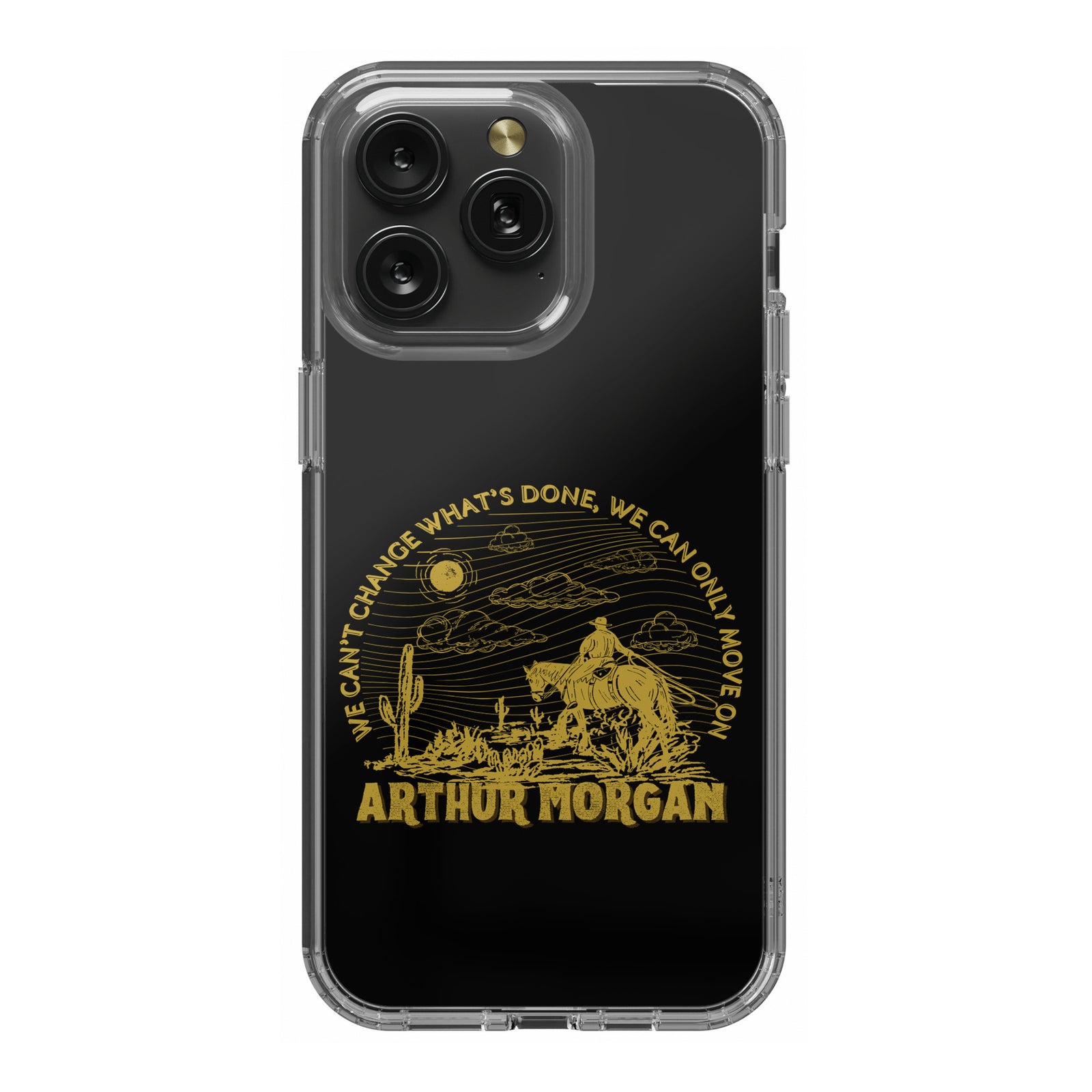 Arthur Morgan Clear iPhone 15 Pro Max Case, Gamer Gifts for Her, Rdr2 Video Game Gift Ideas, Video Game Lover Gift, Red Dead Redemption 2 Gift for Him