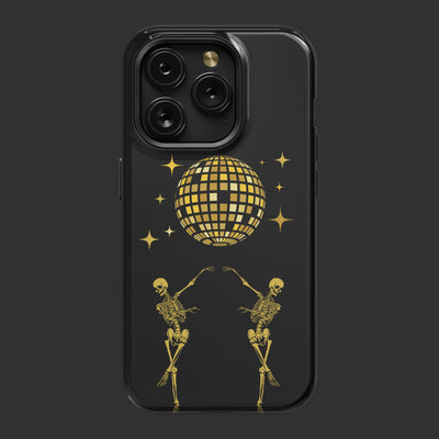 Dancing Skeleton MagSafe iPhone 15 Pro Max Case, Disco Ball Art Trendy Phone Cases, Birthday Gift for Bestie, Dark Acadamia, Spooky Gifts for Her