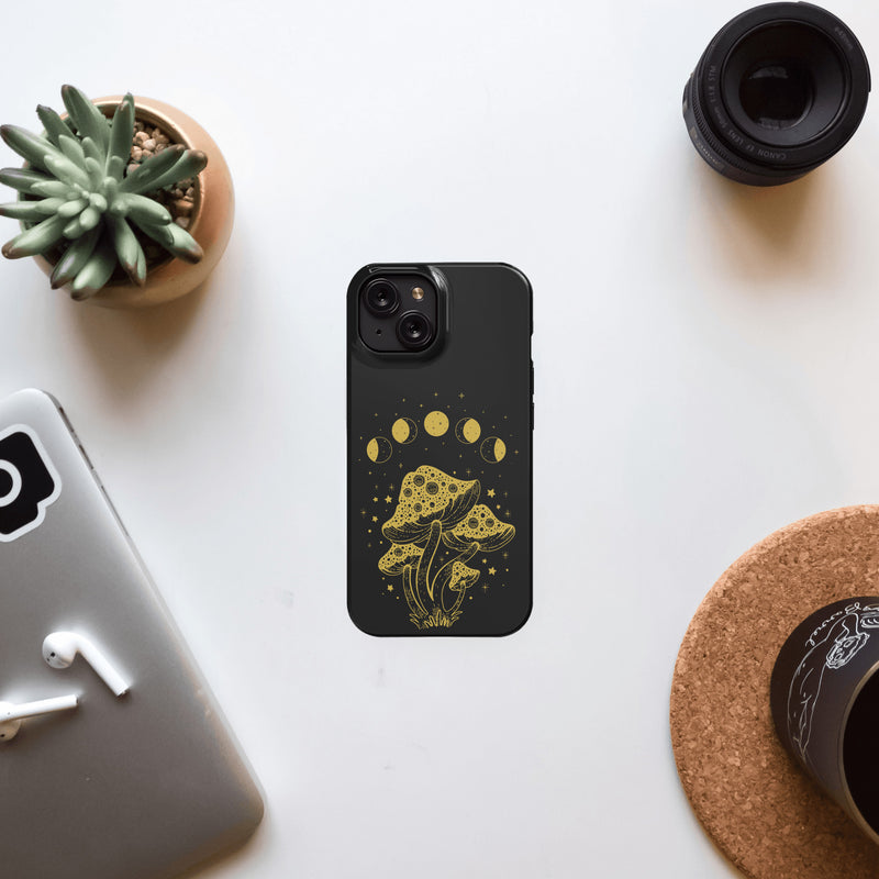 Moon Mushroom MagSafe iPhone 15 Case, Vintage Cottage Core Phone Cases,  Nature Lovers Gift, Enchanted Forest, Birthday Gift for Her