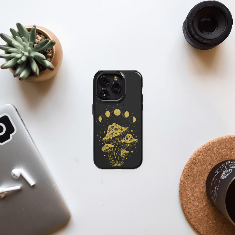 Moon Mushroom MagSafe iPhone 15 Pro Case, Vintage Cottage Core Phone Cases,  Nature Lovers Gift, Enchanted Forest, Birthday Gift for Her