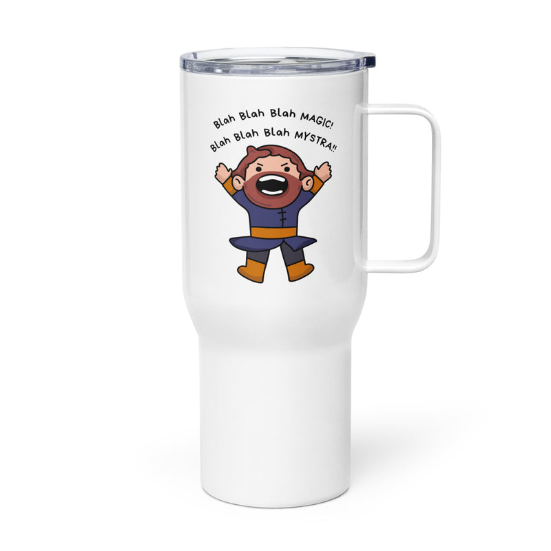 Baldur's Gate Inspired Travel Mug with handle, BG3 Coffee Cup, Gaming Gift for Daughter, Gamer Gift for Her, Cute Cartoon Tumbler, Gift for Girlfriend
