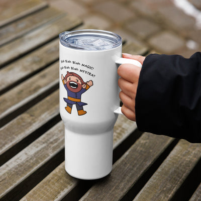 Baldur's Gate Inspired Travel Mug with handle, BG3 Coffee Cup, Gaming Gift for Daughter, Gamer Gift for Her, Cute Cartoon Tumbler, Gift for Girlfriend