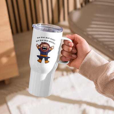 Baldur's Gate Inspired Travel Mug with handle, BG3 Coffee Cup, Gaming Gift for Daughter, Gamer Gift for Her, Cute Cartoon Tumbler, Gift for Girlfriend