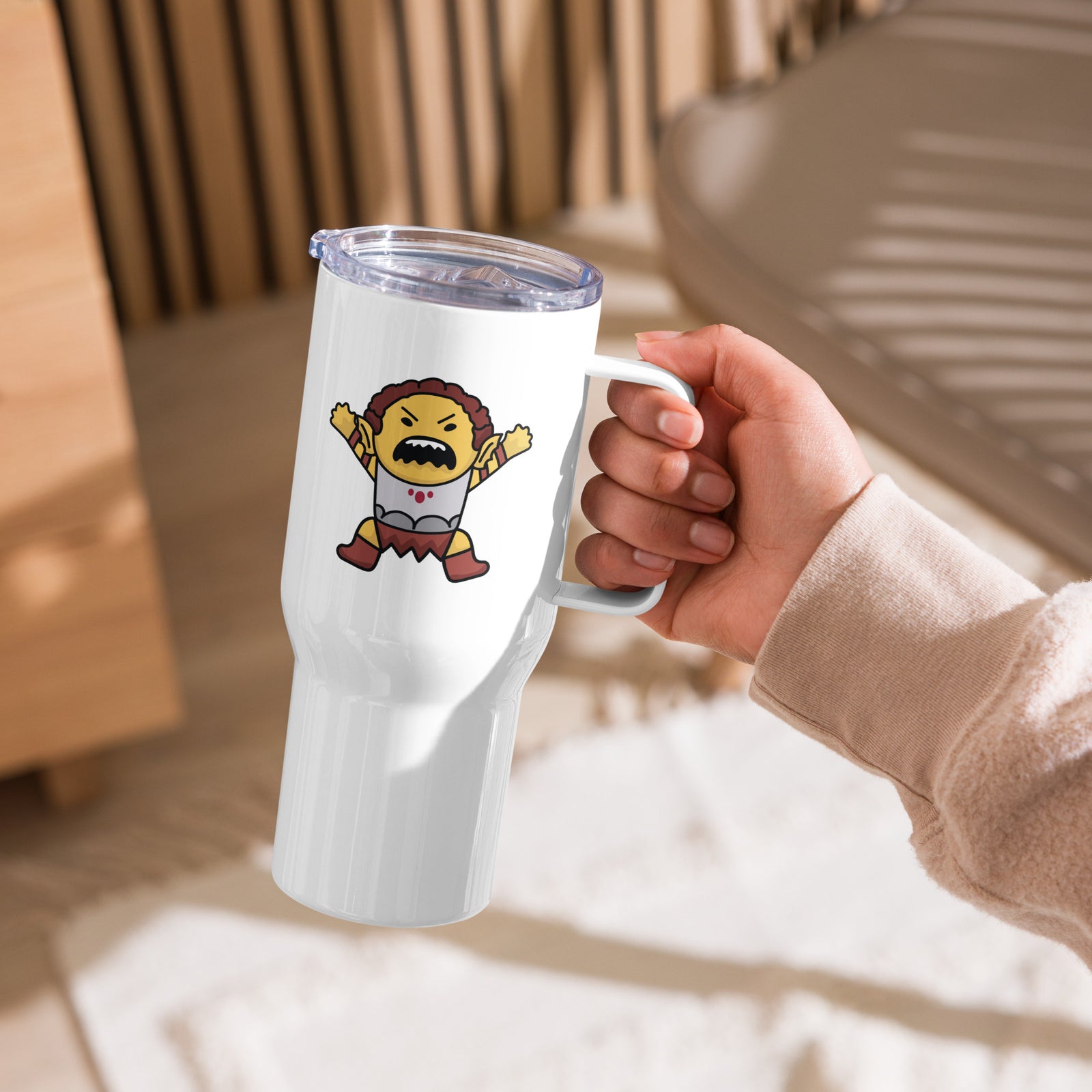 chibi_12 Travel mug with a handle