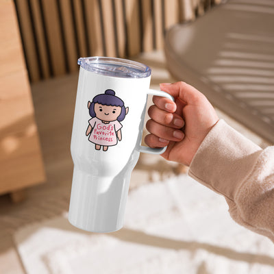 Baldur's Gate 3 Travel Mug with handle Tumbler, Shadowheart Gods Favorite Princess Cup, Funny Gaming Gift, Gamer Gift for Her, Cute Cartoon Tumbler