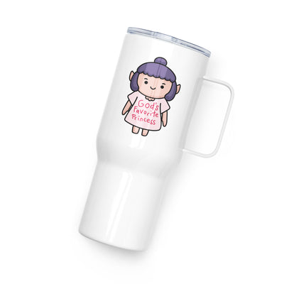 Baldur's Gate 3 Travel Mug with handle Tumbler, Shadowheart Gods Favorite Princess Cup, Funny Gaming Gift, Gamer Gift for Her, Cute Cartoon Tumbler