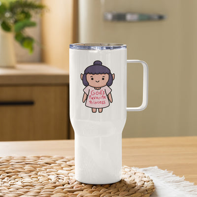 Baldur's Gate 3 Travel Mug with handle Tumbler, Shadowheart Gods Favorite Princess Cup, Funny Gaming Gift, Gamer Gift for Her, Cute Cartoon Tumbler