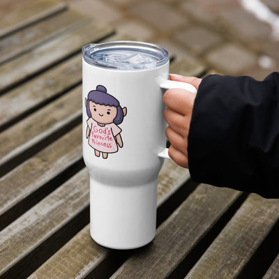 Baldur's Gate 3 Travel Mug with handle Tumbler, Shadowheart Gods Favorite Princess Cup, Funny Gaming Gift, Gamer Gift for Her, Cute Cartoon Tumbler