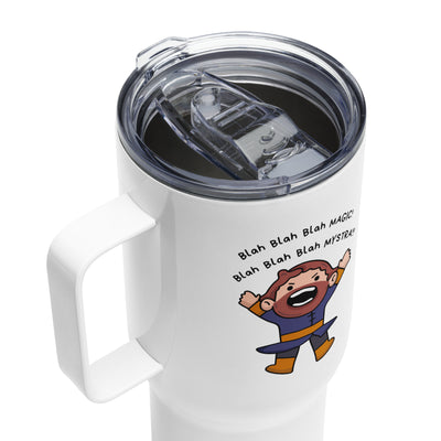 Baldur's Gate Inspired Travel Mug with handle, BG3 Coffee Cup, Gaming Gift for Daughter, Gamer Gift for Her, Cute Cartoon Tumbler, Gift for Girlfriend