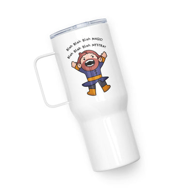 Baldur's Gate Inspired Travel Mug with handle, BG3 Coffee Cup, Gaming Gift for Daughter, Gamer Gift for Her, Cute Cartoon Tumbler, Gift for Girlfriend
