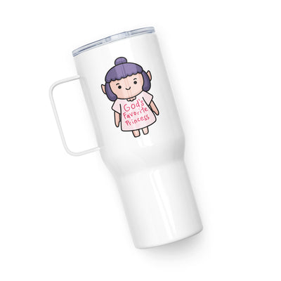 Baldur's Gate 3 Travel Mug with handle Tumbler, Shadowheart Gods Favorite Princess Cup, Funny Gaming Gift, Gamer Gift for Her, Cute Cartoon Tumbler