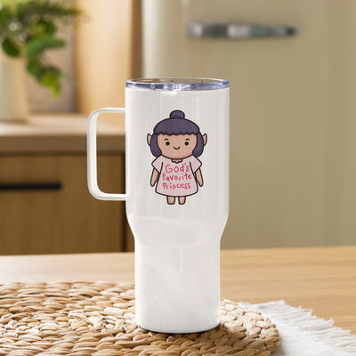 Baldur's Gate 3 Travel Mug with handle Tumbler, Shadowheart Gods Favorite Princess Cup, Funny Gaming Gift, Gamer Gift for Her, Cute Cartoon Tumbler
