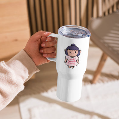 Baldur's Gate 3 Travel Mug with handle Tumbler, Shadowheart Gods Favorite Princess Cup, Funny Gaming Gift, Gamer Gift for Her, Cute Cartoon Tumbler