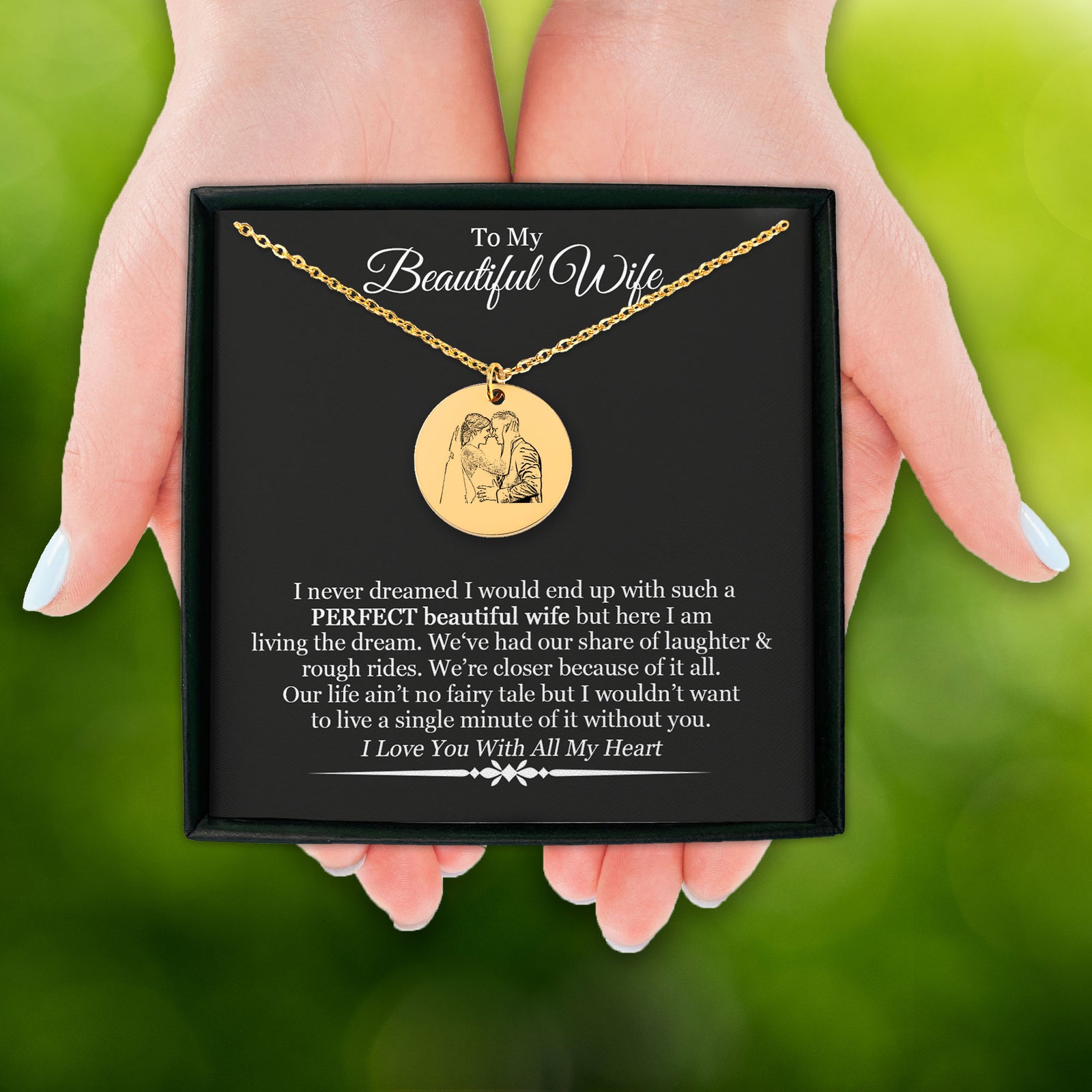 Personalized Couple Portrait Anniversary Necklace, Custom Wedding Portrait Necklace, Happy Anniversary, Wedding Gift