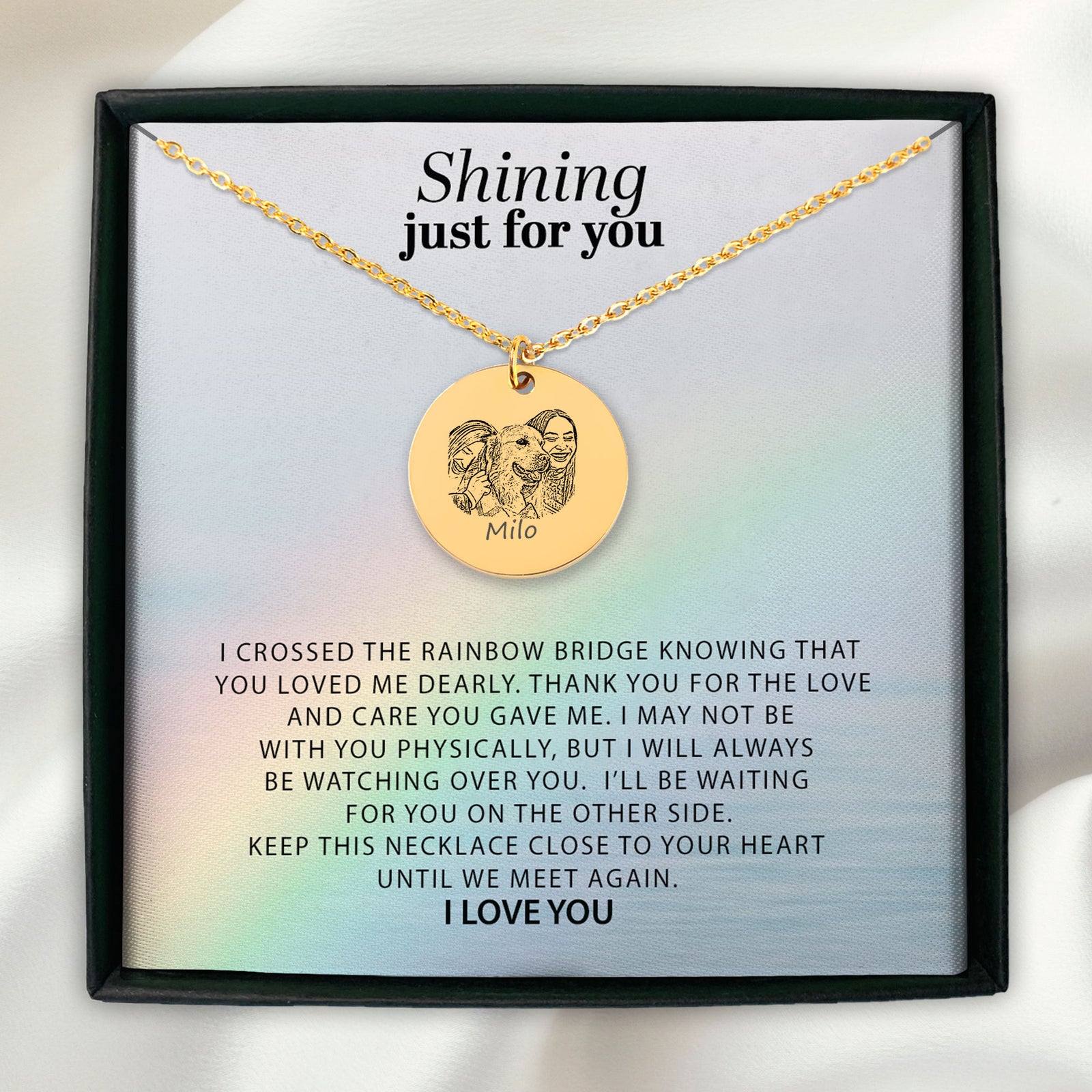 Custom Pet Portrait Necklace, Custom Dog Mom Portrait, Custom Cat Mom Portrait, Personalized Fur Mom Gift