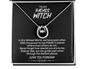 To My Badass Witch We Have Each Other Pure Luck Necklace | Gift for Best Friend | Unbiological Sister Gift For Bestie Birthday Necklace Gift Set