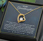 To My Granddaughter Once Upon A Time Forever Love Necklace | Granddaughter Gift From Grandmother for Birthday, Graduation