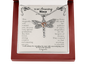 To my Amazing Niece on her Graduation Day Dragonfly Necklace Gift| Gift from Aunt|  Gift from Aunt to Niece on Graduation