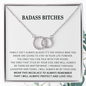 Gift for Best Friend Pair Necklace, Sister Gift, Badass Bitches Gift, Best Friend Tribe Birthday Gift Idea