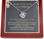 Mother Of The Groom My Life Is Filled With More Joy Love Knot Necklace | Mother In Law Gift |  Bride to Mother In Law Gift