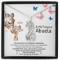 A Mi Futura Abuela Giraffe Necklace / Regalo Para Futura Abuela / To My Future Grandma Spanish / Pregnancy Reveal Necklace Gif