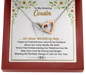 To My Amazing Cousin On Your Wedding Day | Interlocking Hearts Necklace | Bridal Shower Gift for Cousin|