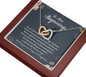 To New Beginnings Wishing You Much Joy and Happiness Interlocking Hearts Necklace | Farewell Gift for Coworker |  New Job Gift |  Fresh Start Gift for Coworker