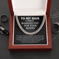To My Man I Married You For Money Cuban Chain Link | Birthday Gift For Husband | Anniversary Gift for Man | Husband Funny Gift
