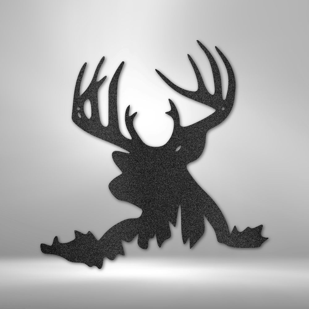 Deer Head Metal Wall Art| Deer Silhouette Wall Art| Outdoorsy Home Decor| Gift for Him