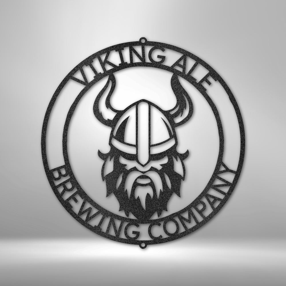 Personalized Viking Ring Monogram Metal Wall Art| Metal Home Decor| Nordic Mythology Metal Wall Art