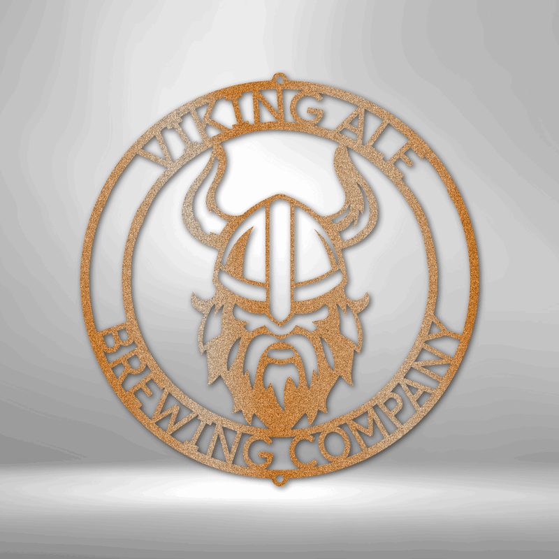 Personalized Viking Ring Monogram Metal Wall Art| Metal Home Decor| Nordic Mythology Metal Wall Art