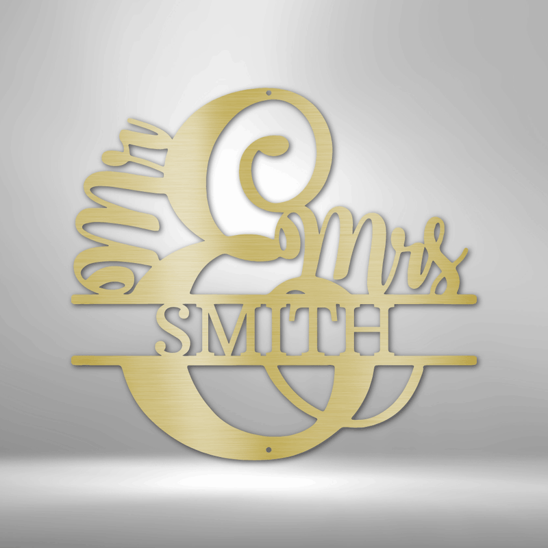 Personalized Couples Monogram Metal Wall Art | Wedding Gift Idea| Housewarming Gift| Newlywed Couple Gift Idea