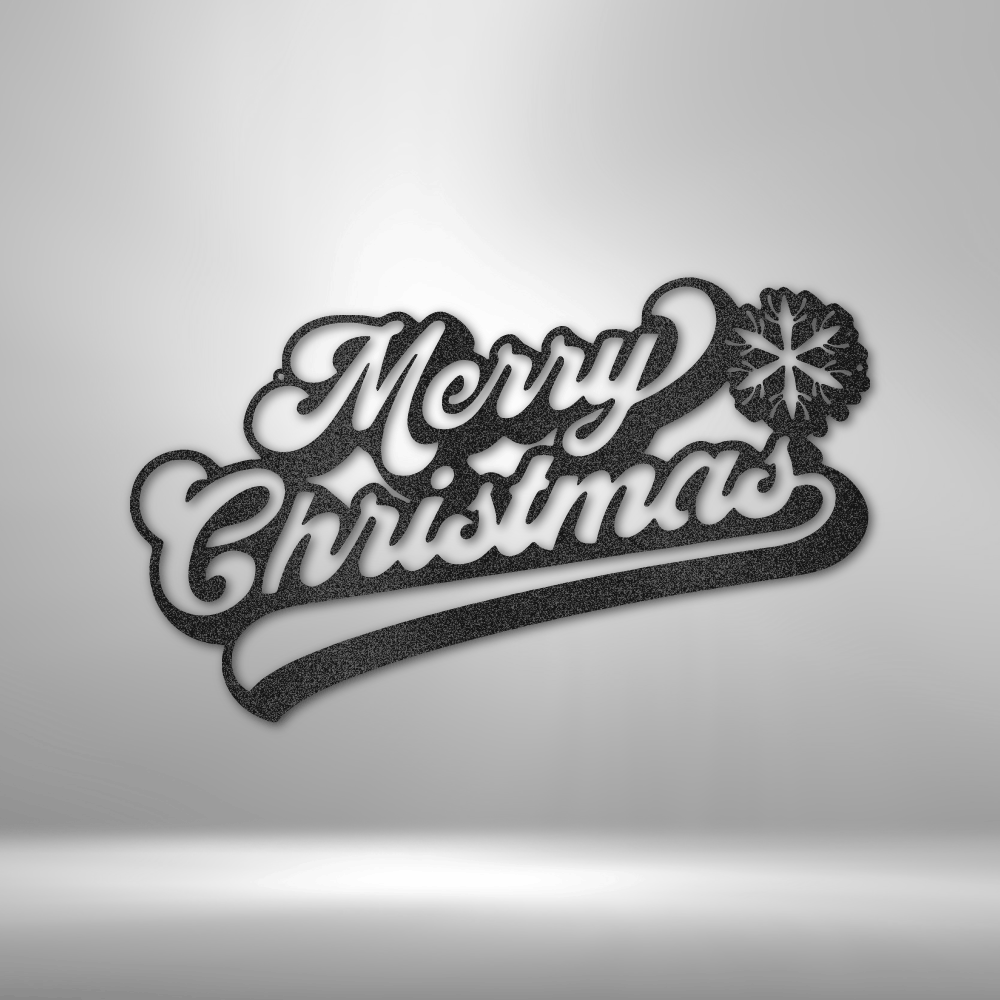 Merry Christmas Quote Metal Wall Sign| Christmas Season Metal Wall Sign| Large Laser Cut Metal Wall Plaque