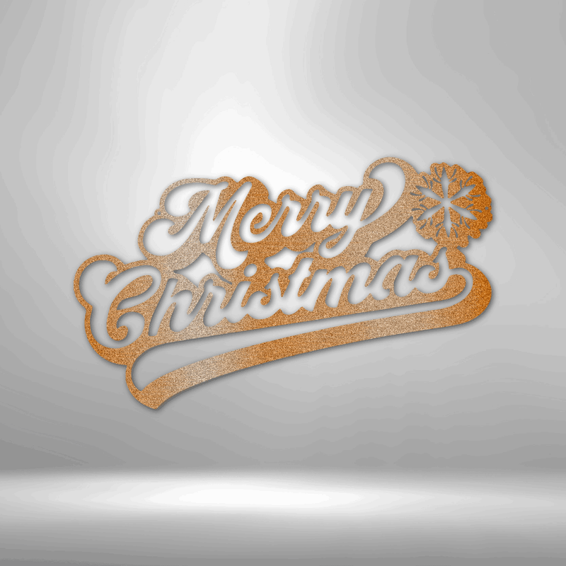 Merry Christmas Quote Metal Wall Sign| Christmas Season Metal Wall Sign| Large Laser Cut Metal Wall Plaque