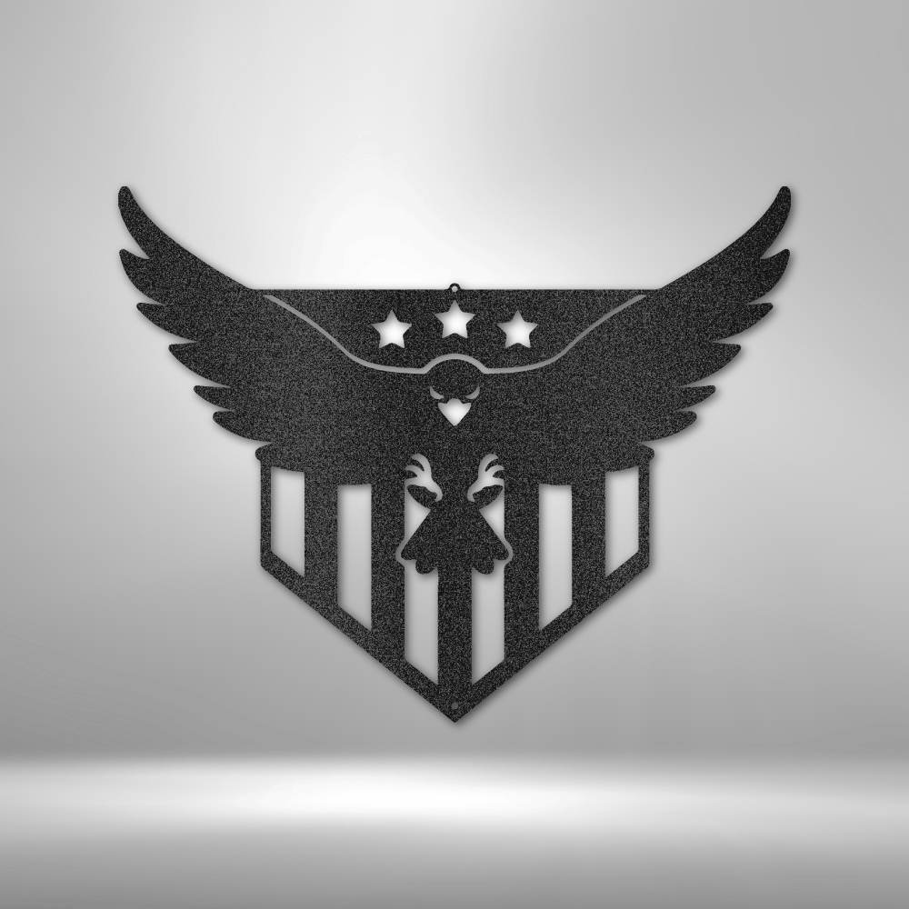 Swooping Eagle Metal Wall Art| Eagle Metal Wall Art| Large Laser Cut Metal Wall Art| man Cave Decor| Metal Home Decor