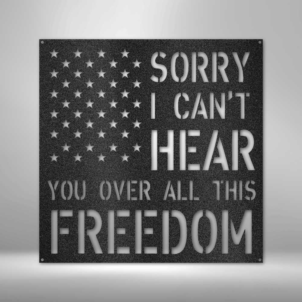 All This Freedom Metal Wall Plaque| Let Freedom Ring Home Decor| All American Metal Wall Sign| Patriotic Home Decor
