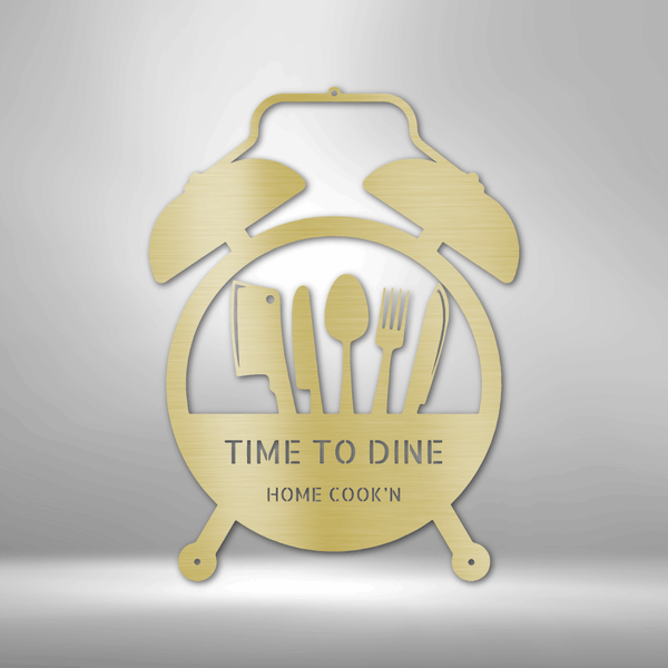 Food Time Monogram Metal Wall Art| Large Metal Kitchen/ Dining Room De ...