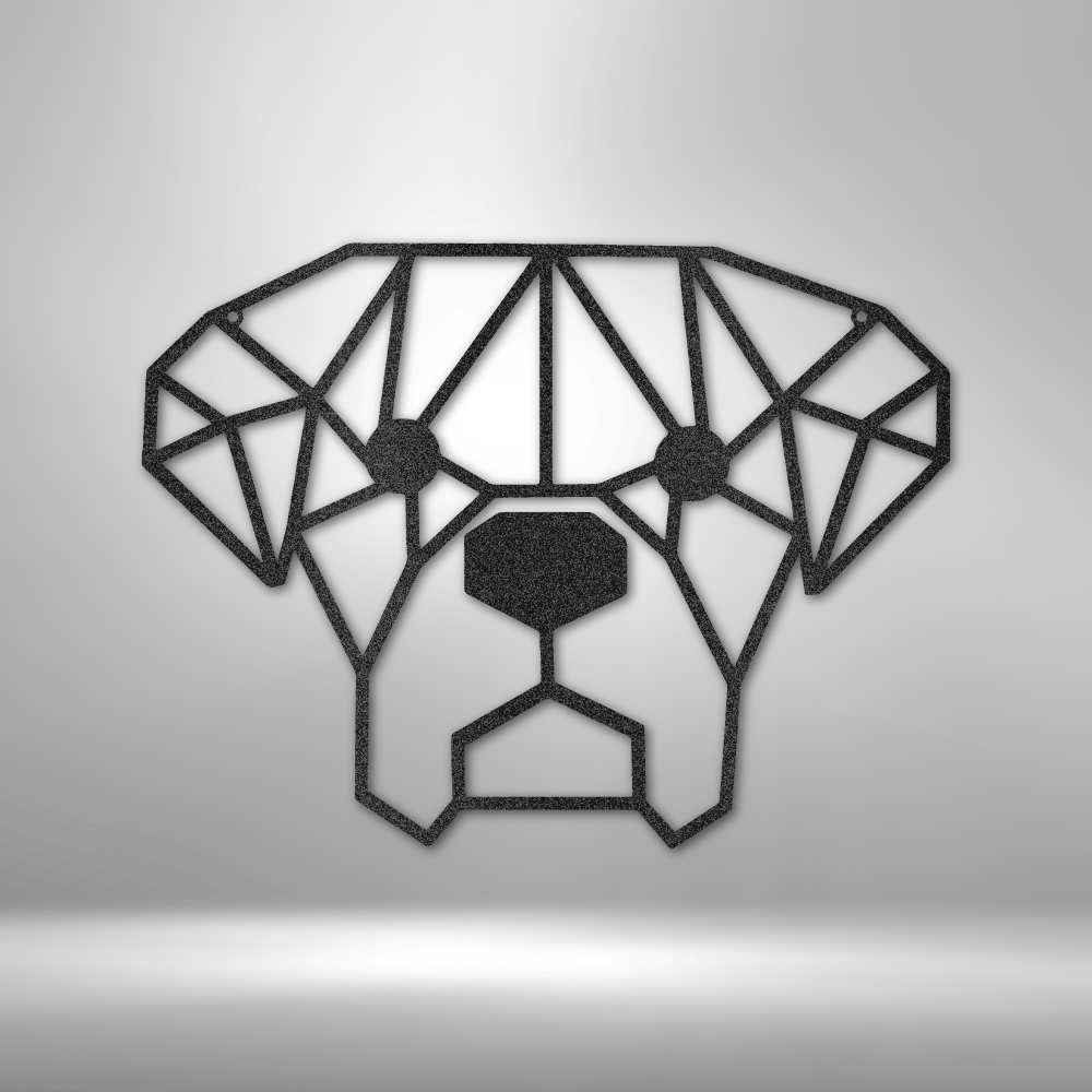Geometric Dog Metal Wall Art| Boxer Dog Metal Wall Sign| Bulldog Metal Wall Art| Gift for Dog Mom