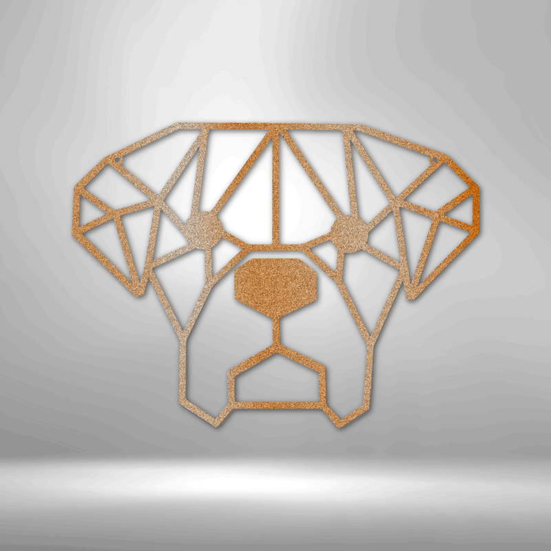 Geometric Dog Metal Wall Art| Boxer Dog Metal Wall Sign| Bulldog Metal Wall Art| Gift for Dog Mom