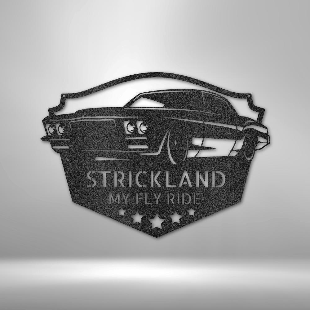 Personalized Classic Muscle Car Monogram Metal Wall Sign| Muscle Car Metal Wall Sign| Ford Muscle Car Metal Wall Sign| Chevy Muscle Car Metal Wall Sign