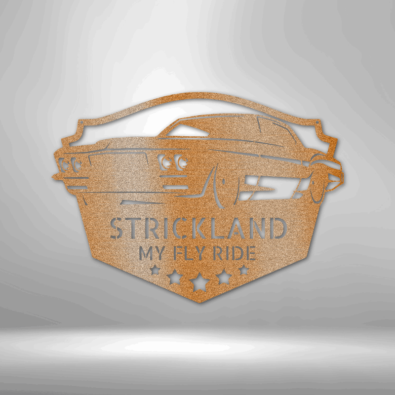 Personalized Classic Muscle Car Monogram Metal Wall Sign| Muscle Car Metal Wall Sign| Ford Muscle Car Metal Wall Sign| Chevy Muscle Car Metal Wall Sign
