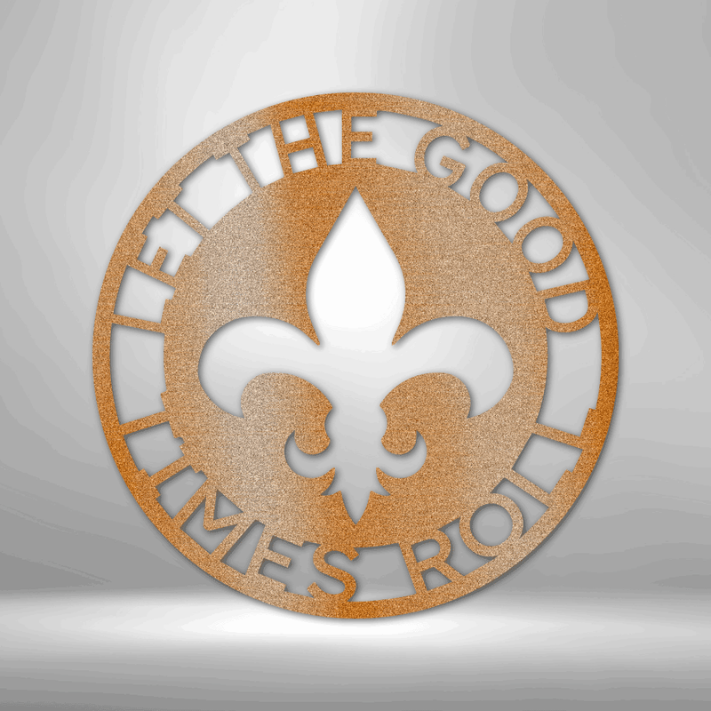 Personalized Fleur De Lis Ring Monogram Metal Wall Art| Laser Cut Metal Sign| Custom Fluer De Lis Accent Sign